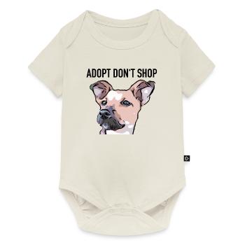 adopt dont shop Kopiesukiblack - Baby Premium Kurzarmbody - Naturweiß - Vorne