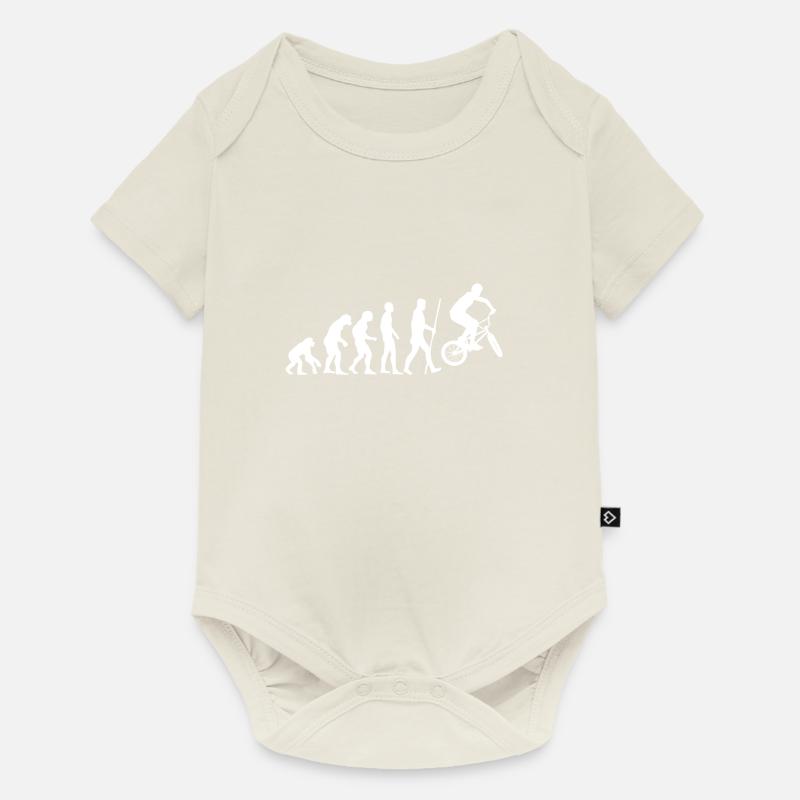 évolution BMX - Body à manches courtes Premium Bébé - blanc cassé