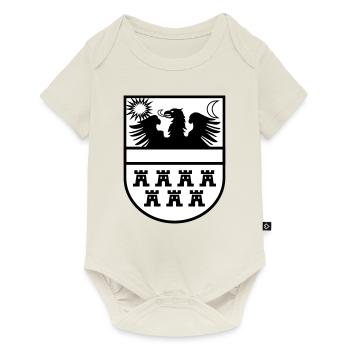 Wappen Siebenbürgen zweifarbig - Baby Premium Kurzarmbody - Naturweiß - Vorne