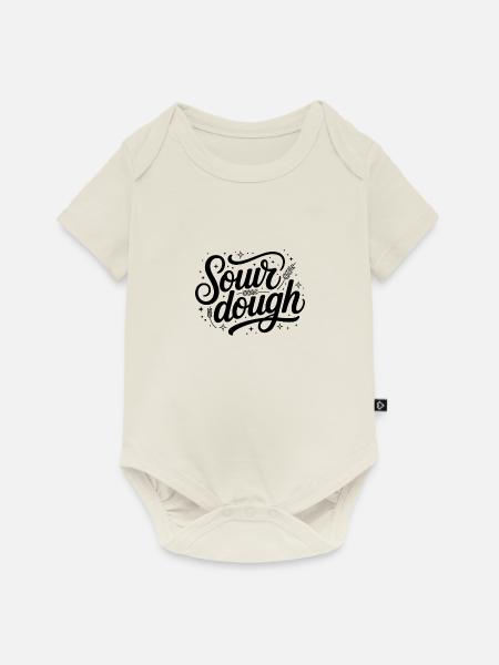 Sauerteig - Cool Bread Logo - Baby Premium Kurzarmbody - Naturweiß