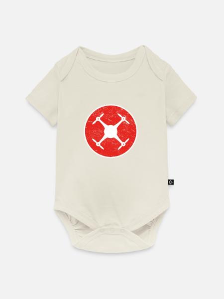 Geschenk drohne drone - Baby Premium Kurzarmbody - Naturweiß