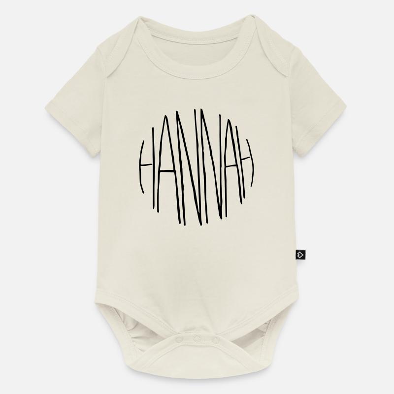 Hannah Geschenk - Baby Premium Kurzarmbody - Naturweiß
