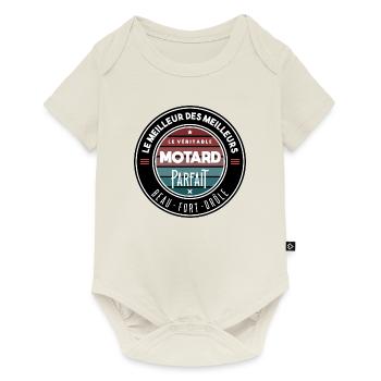 Le véritable motard parfait - Body à manches courtes Premium Bébé - blanc cassé - Devant