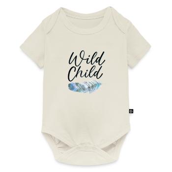 Enfant sauvage - Body à manches courtes Premium Bébé - blanc cassé - Devant