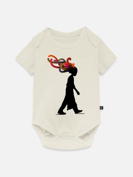 Träumer - Baby Premium Kurzarmbody - Naturweiß