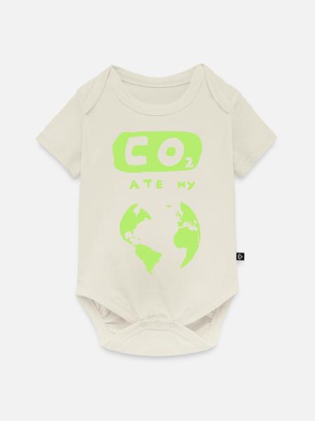 co2 - Baby Premium Kurzarmbody - Naturweiß