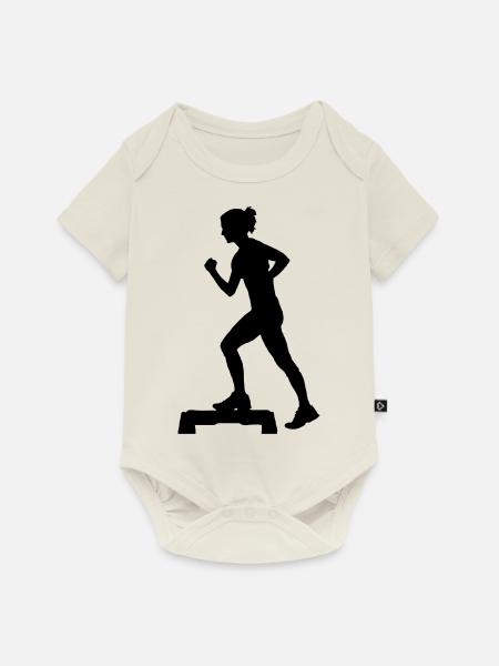 Aerobic - Baby Premium Kurzarmbody - Naturweiß