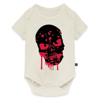 Skull Head skull blood zombie - Baby Premium short-sleeve bodysuit - off white - Front