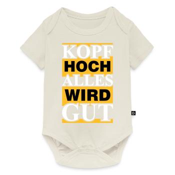 alles wird gut - Baby Premium Kurzarmbody - Naturweiß - Vorne