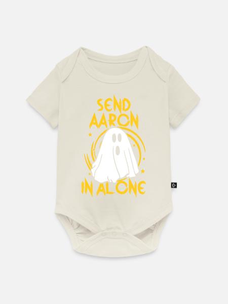 Send Aaron alone - Baby Premium Kurzarmbody - Naturweiß