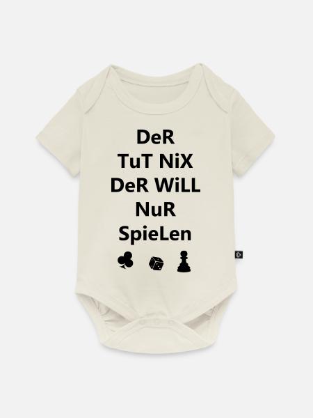 boardgame chess backgammon game night - Baby Premium Kurzarmbody - Naturweiß