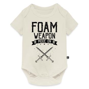 Citation Larper pour les jeux de rôle GN et fantastiques - Body à manches courtes Premium Bébé - blanc cassé - Devant