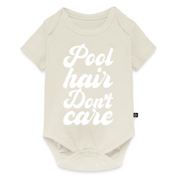 Les cheveux de la piscine ne s’en soucient pas - Body à manches courtes Premium Bébé - blanc cassé - Devant