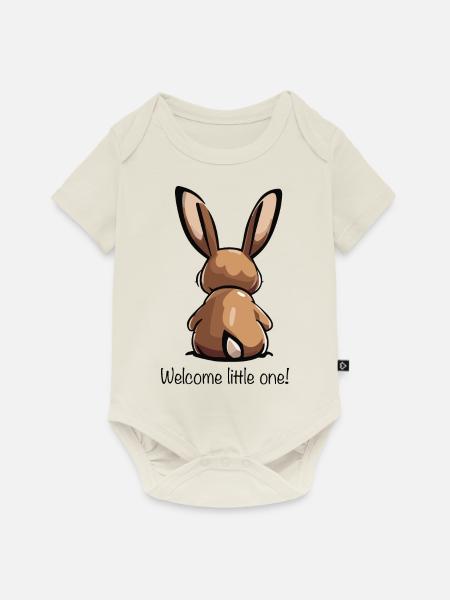 Willkommen Kleiner - Baby Premium Kurzarmbody - Naturweiß