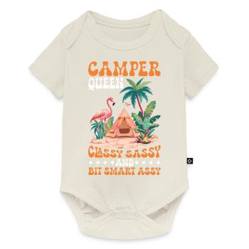 Camper Queen Classy Sassy Et Bit Smart Assy 2 - Body à manches courtes Premium Bébé - blanc cassé - Devant