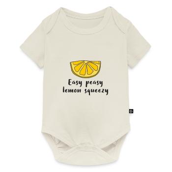 Lemon Lemon Easy peasy lemon squeezy - Baby Premium short-sleeve bodysuit - off white - Front