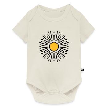 Sonne - Baby Premium Kurzarmbody - Naturweiß - Vorne