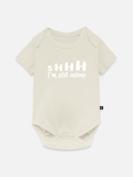 I´m still asleep - Baby Premium Kurzarmbody - Naturweiß
