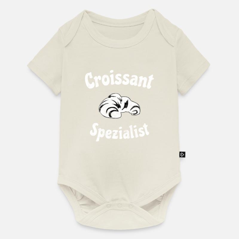 Bäcker Croissant Backen Geschenk Gebäck Backen - Baby Premium Kurzarmbody - Naturweiß