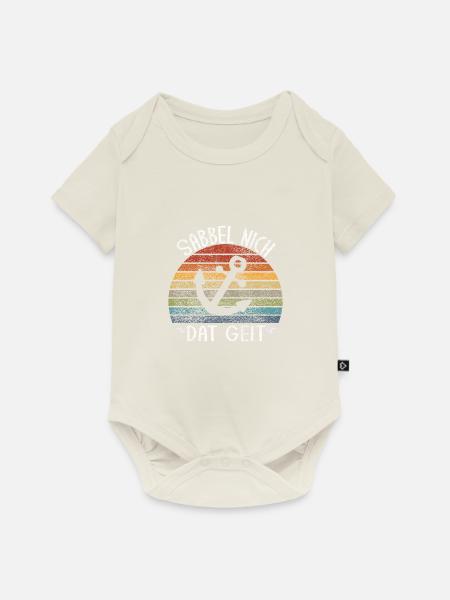 Sabbel Nich Dat Geit - Baby Premium Kurzarmbody - Naturweiß