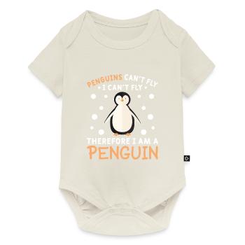 Penguin Penguin Penguin Penguin Lovers - Baby Premium short-sleeve bodysuit - off white - Front