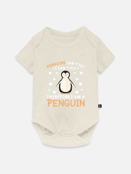 Pinguin Pinguine Penguin Pinguinliebhaber - Baby Premium Kurzarmbody - Naturweiß
