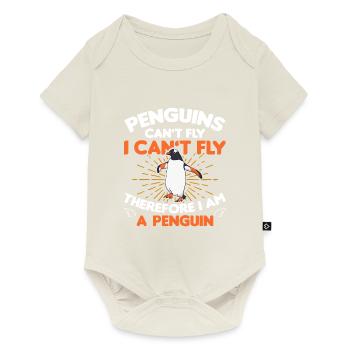 Penguin Penguin Penguin Penguin Lovers - Baby Premium short-sleeve bodysuit - off white - Front