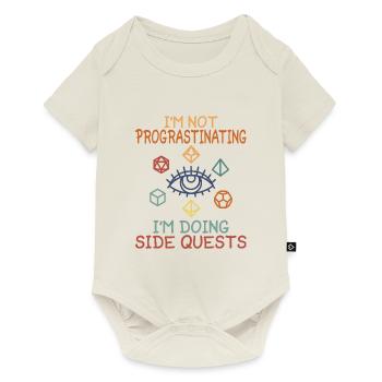 Stylo et papier Jeu de rôle Jeu de société Fantasy Rpg - Body à manches courtes Premium Bébé - blanc cassé - Devant