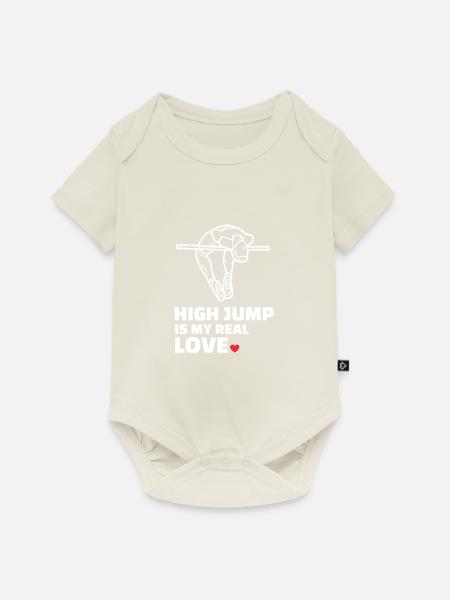 Ich Liebe Hochsprung - Baby Premium Kurzarmbody - Naturweiß