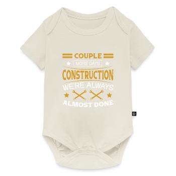 Building Design For Men Daddy Construction Worker - Baby Premium short-sleeve bodysuit - off white - Front