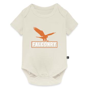 Falconer Falconry Falcon Ornithology Falcon - Baby Premium short-sleeve bodysuit - off white - Front