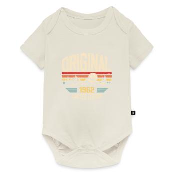 Nostalgisches 1962 Geburtstagsgeschenk 1962 - Baby Premium Kurzarmbody - Naturweiß - Vorne