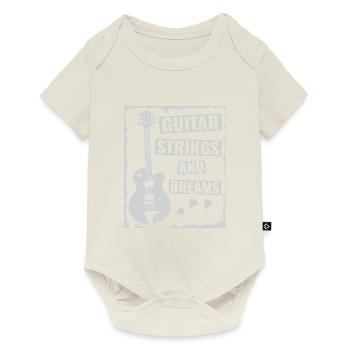 Acoustic Guitar Player Music Band Gitarrist - Baby Premium Kurzarmbody - Naturweiß - Vorne