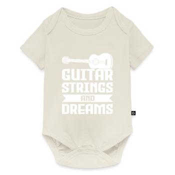 Acoustic Guitar Player Music Band Gitarrist - Baby Premium Kurzarmbody - Naturweiß - Vorne