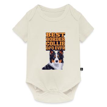 Border Collie Propriétaire de chien pour les amoureux des chiens - Body à manches courtes Premium Bébé - blanc cassé - Devant