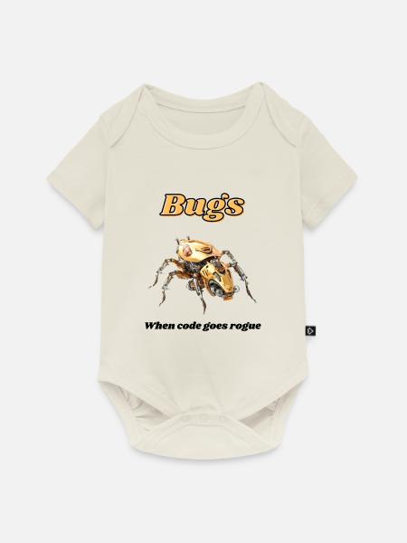 Bugs - Baby Premium Kurzarmbody - Naturweiß