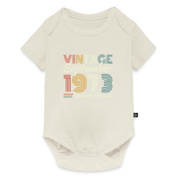September 1973 Vintage Retro Birthday Gift - Baby Premium short-sleeve bodysuit - off white - Front
