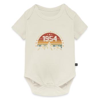 Born in 1954 - Vintage Birthday Gift 1954 - Baby Premium short-sleeve bodysuit - off white - Front