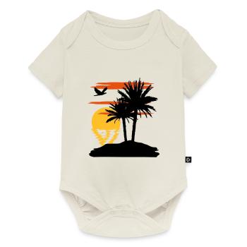 Sonnenuntergang - Sunset - Baby Premium short-sleeve bodysuit - off white - Front