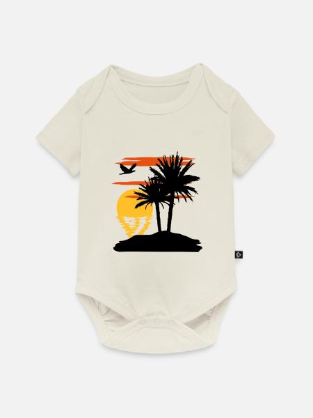 Sonnenuntergang - Sunset - Baby Premium Kurzarmbody - Naturweiß