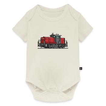 Diesel locomotive - Baby Premium short-sleeve bodysuit - off white - Front