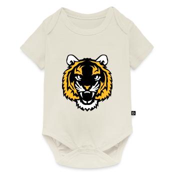 tigre animal sauvage 28012 - Body à manches courtes Premium Bébé - blanc cassé - Devant