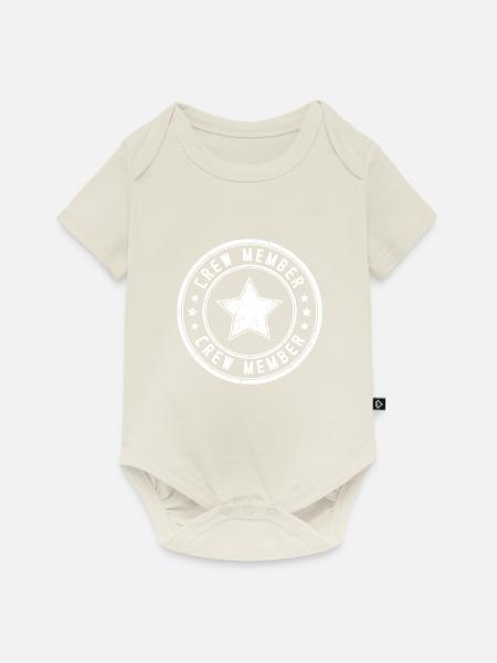 Crew Mitglied - Baby Premium Kurzarmbody - Naturweiß