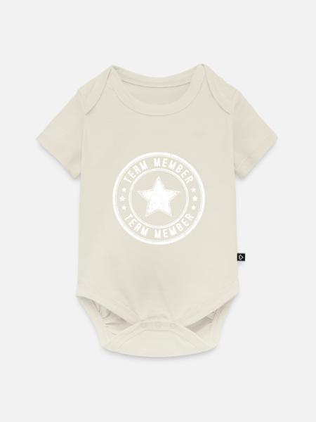 Team Mitglied - Baby Premium Kurzarmbody - Naturweiß