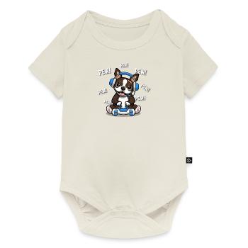 Brown Boston Terrier - Baby Premium short-sleeve bodysuit - off white - Front