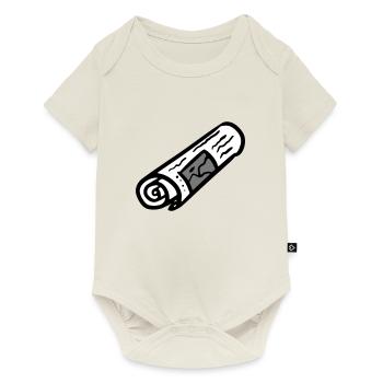 Zeitungsausträger Zeitung newspaper - Baby Premium Kurzarmbody - Naturweiß - Vorne