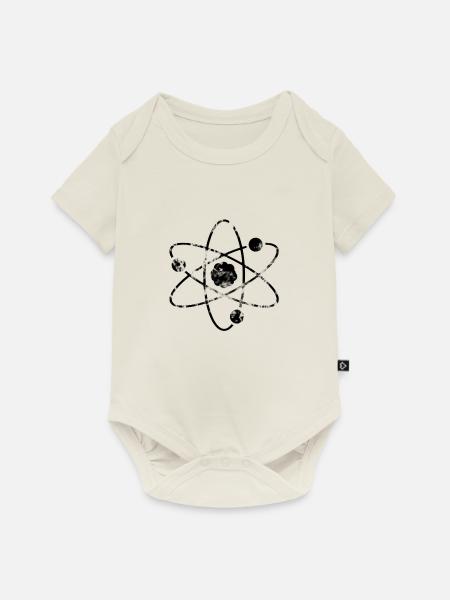 Atom Physik Wissenschaft - Baby Premium Kurzarmbody - Naturweiß