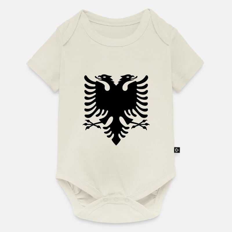 Albanie - Body à manches courtes Premium Bébé - blanc cassé