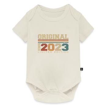 Original 2023 Retro Geschenk zum 1. Jahrestag 2023 - Baby Premium Kurzarmbody - Naturweiß - Vorne