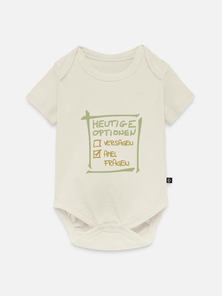 Optionen Amel - Baby Premium Kurzarmbody - Naturweiß